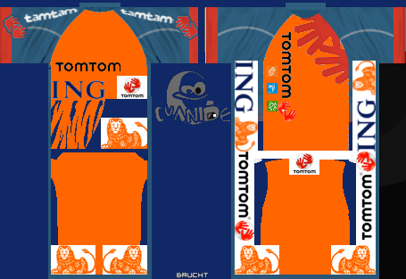 Main Shirt for ING - Tom Tom Cycling Team