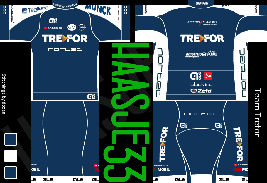 Main Shirt for Team Trefor - Blue Water
