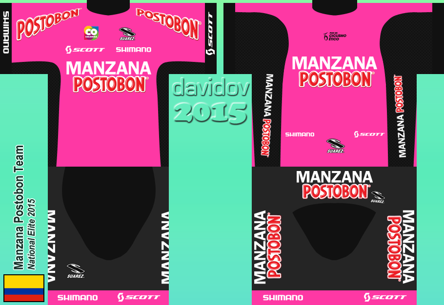 Main Shirt for Manzana Postobon Team