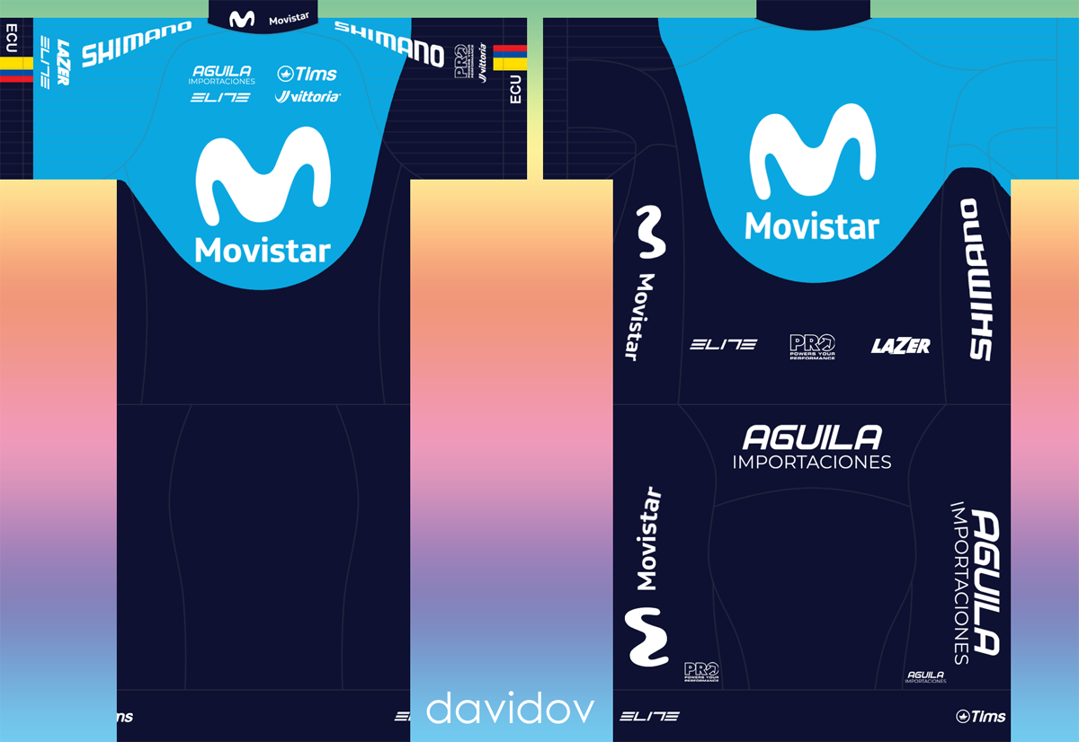 Main Shirt for Movistar Team Ecuador