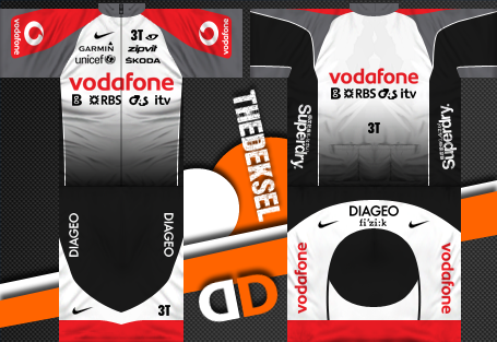 Main Shirt for Vodafone Pro Cycling Team