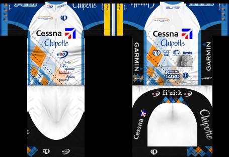 Main Shirt for Cessna-Chipotle Pro Cycling Team