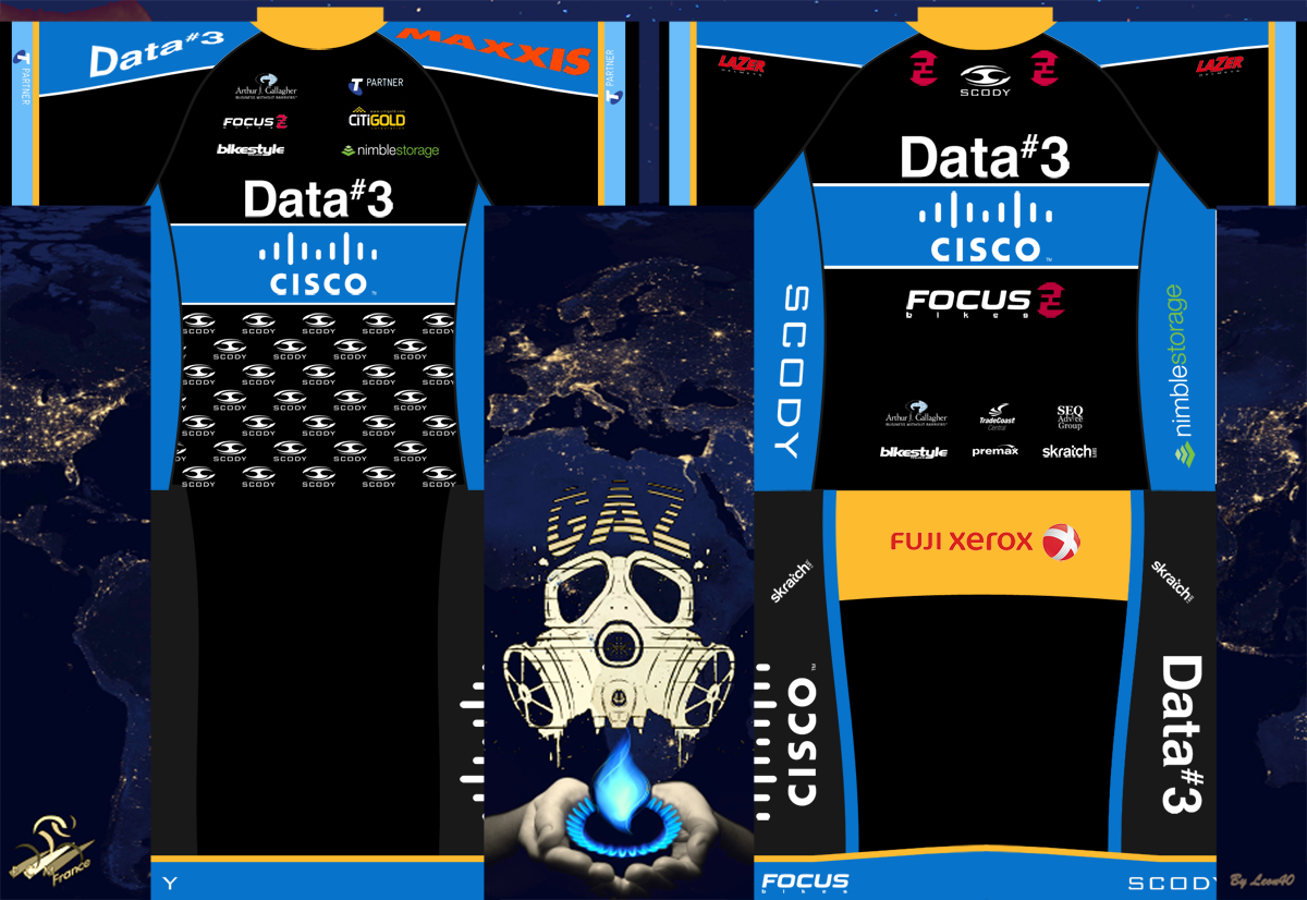 Main Shirt for Data#3 Cisco Racing Team