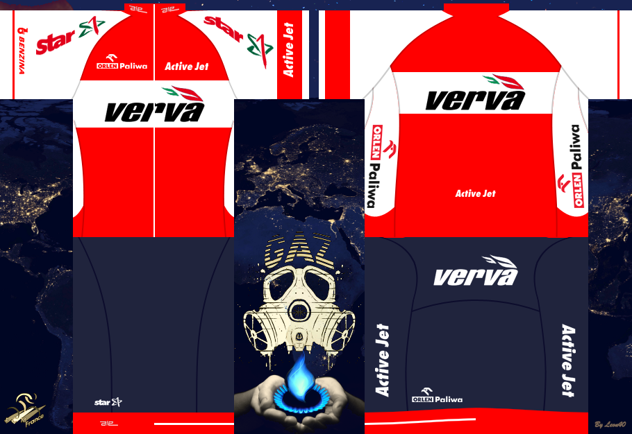 Main Shirt for Verva ActiveJet Pro Cycling Team