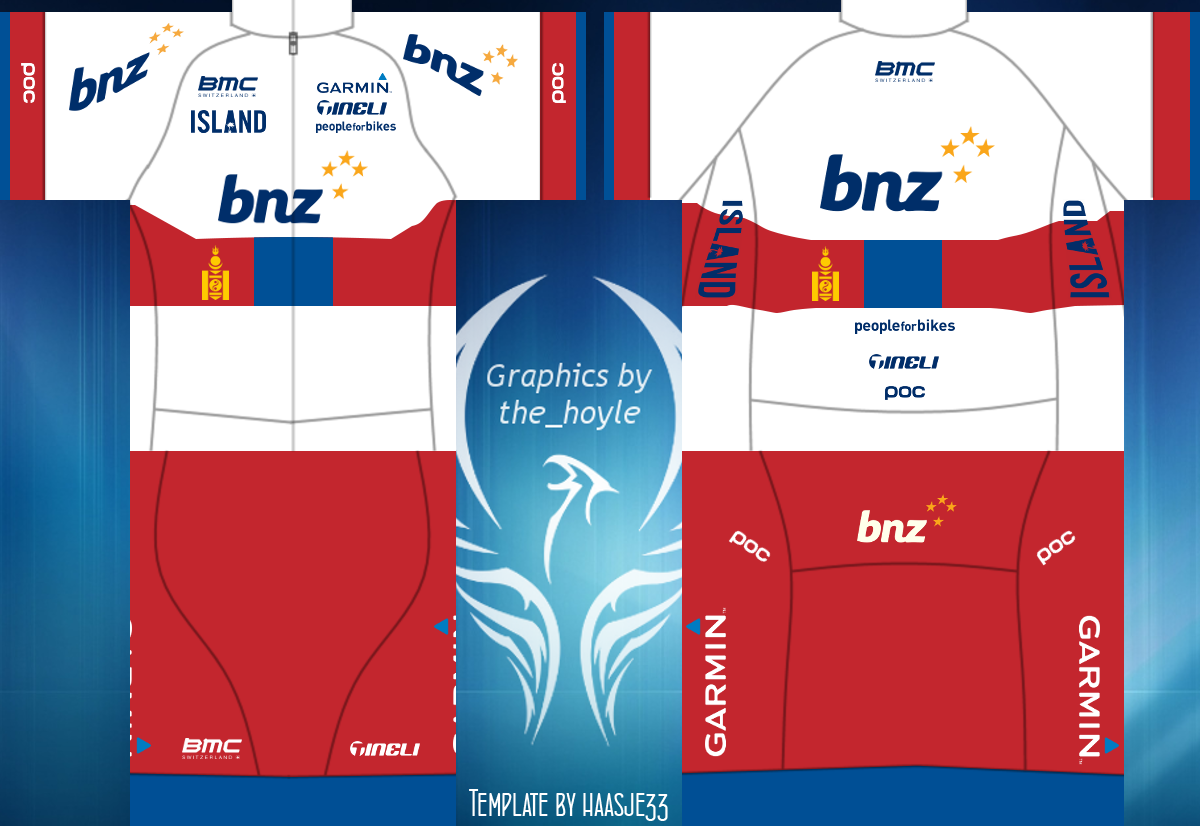 Main Shirt for BNZ Cycling Team