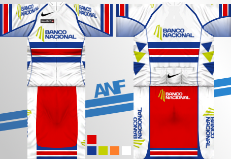 Main Shirt for Banco Nacional de Costa Rica