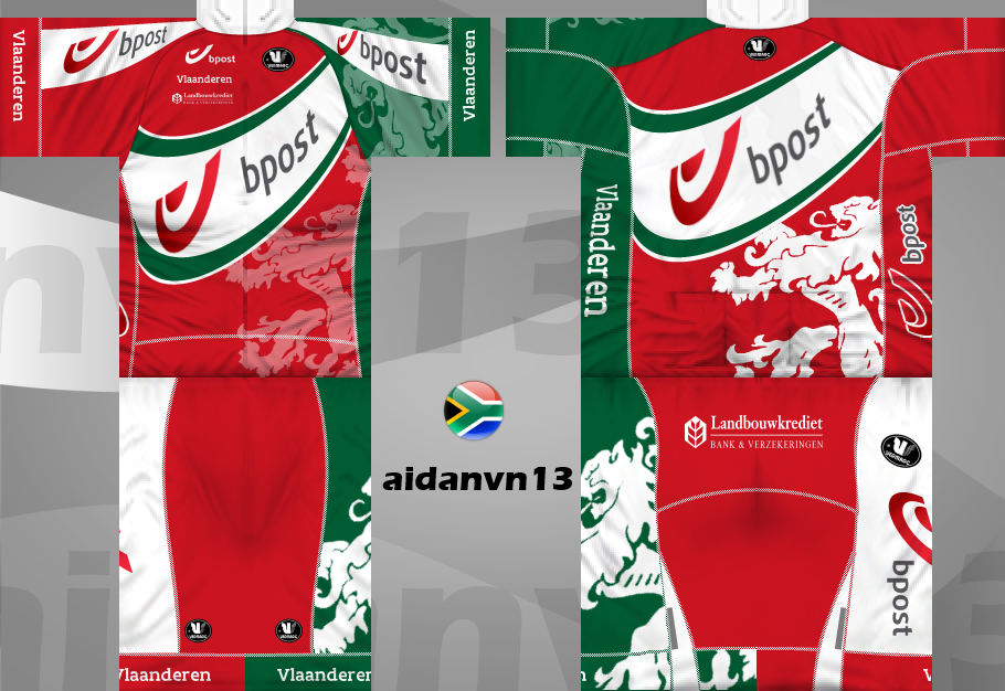 Main Shirt for Team BPost - Vlaanderen