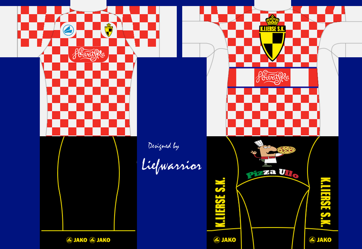 Main Shirt for Lierse SK – Pizza Ullo PCTeam