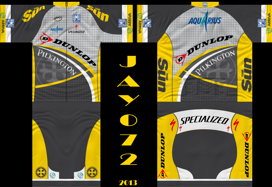 Main Shirt for Dunlop Cycling Team