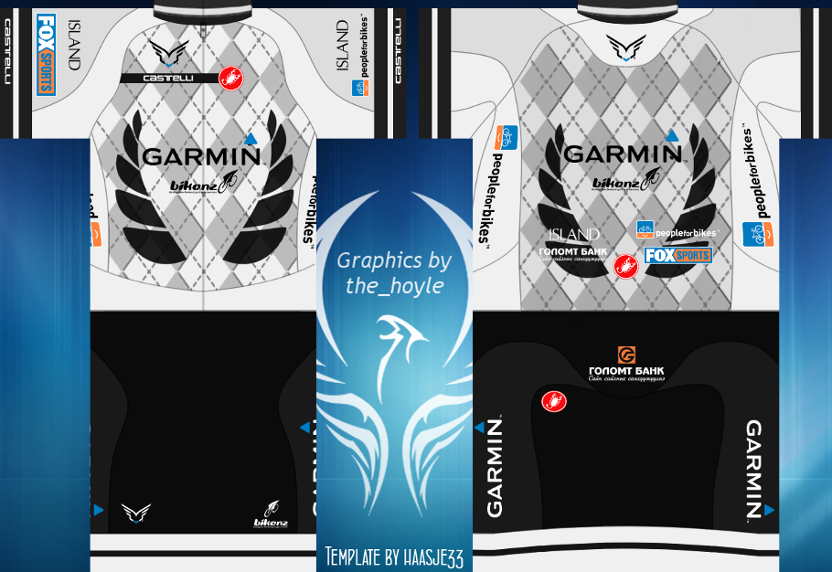 Main Shirt for Garmin-BikeNZ Cycling