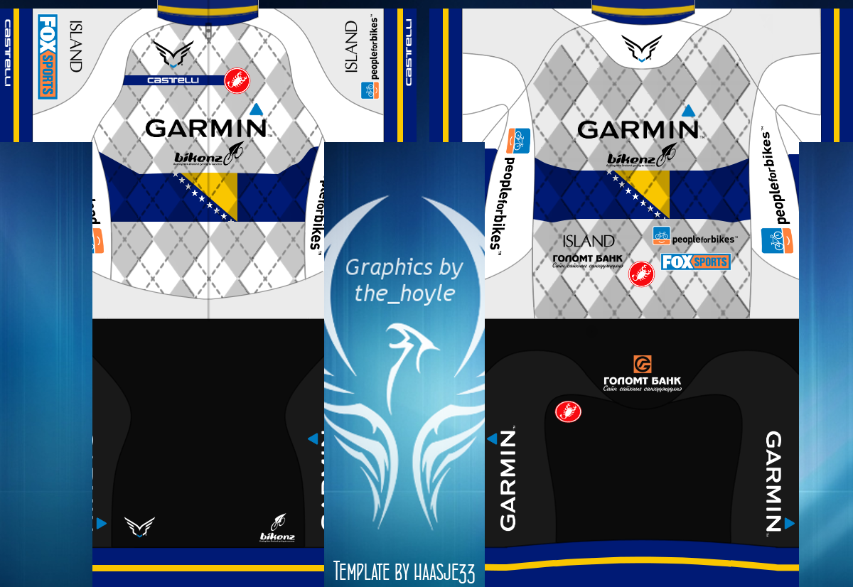 Main Shirt for Garmin-BikeNZ Cycling