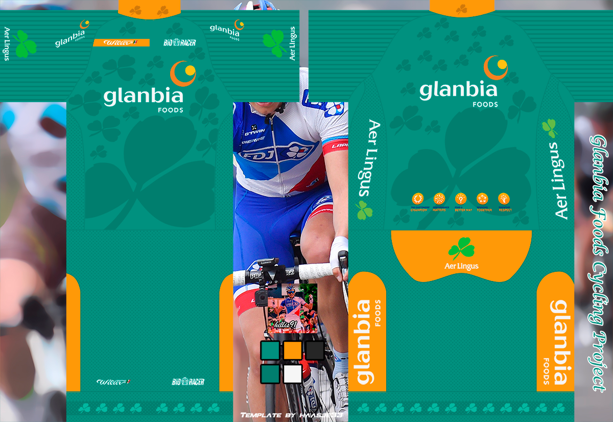 Main Shirt for Glanbia Foods Cycling Project