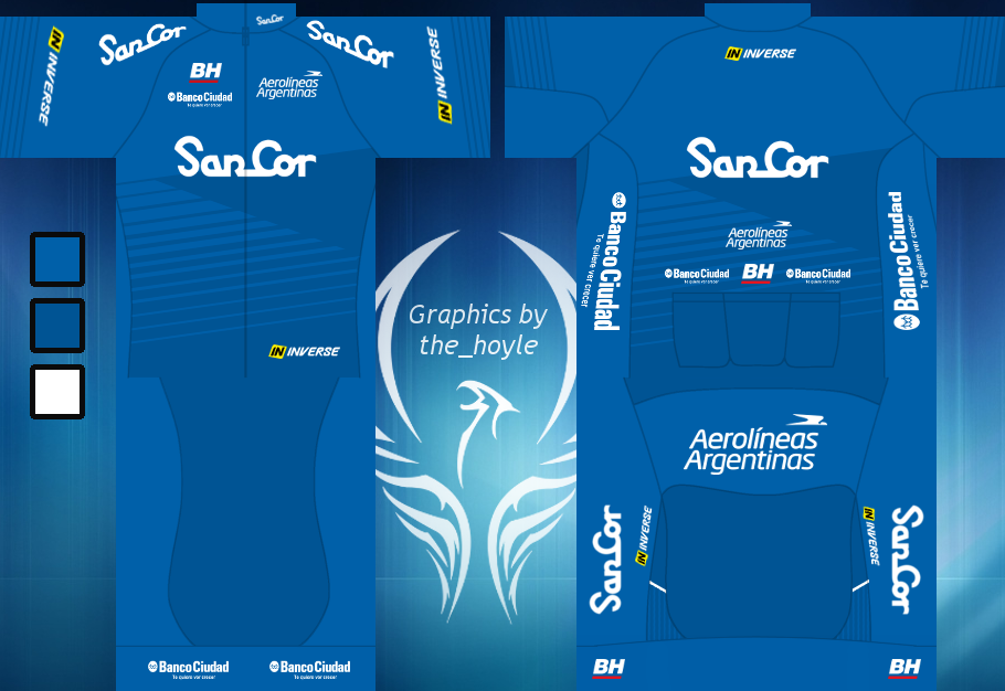 Main Shirt for SanCor Cycling Team