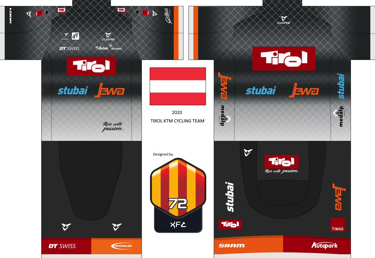 Main Shirt for JEWA TIROL Cycling Team
