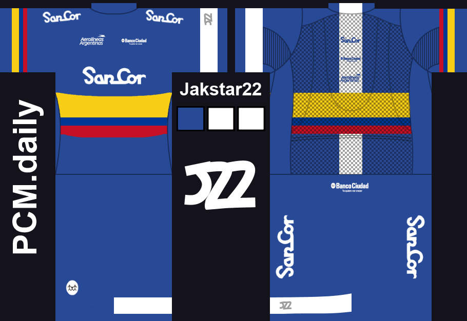 Main Shirt for SanCor Cycling Team