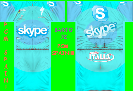 Main Shirt for Skype Profesional Cycling Team