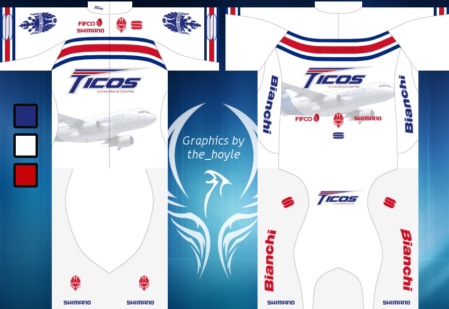 Main Shirt for Team Ticos Air Costa Rica