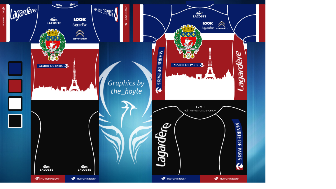 Main Shirt for Ville de Paris Pro Cycling Team