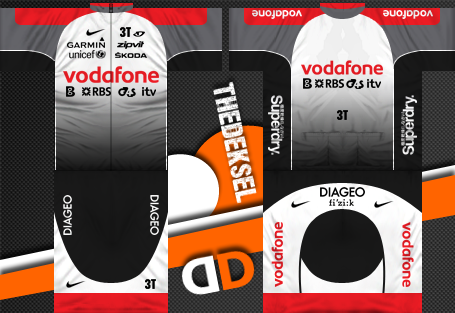 Main Shirt for Vodafone Pro Cycling Team