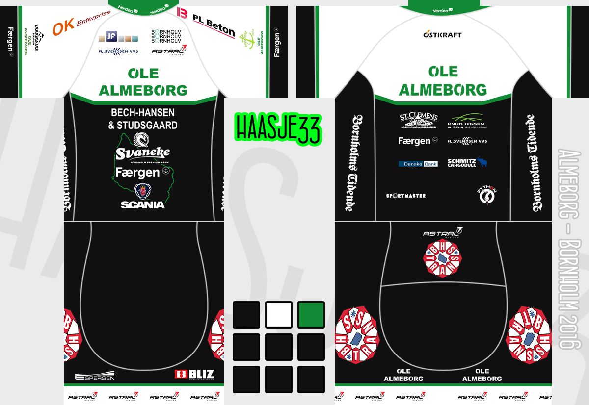 Main Shirt for Team Almeborg - Bornholm