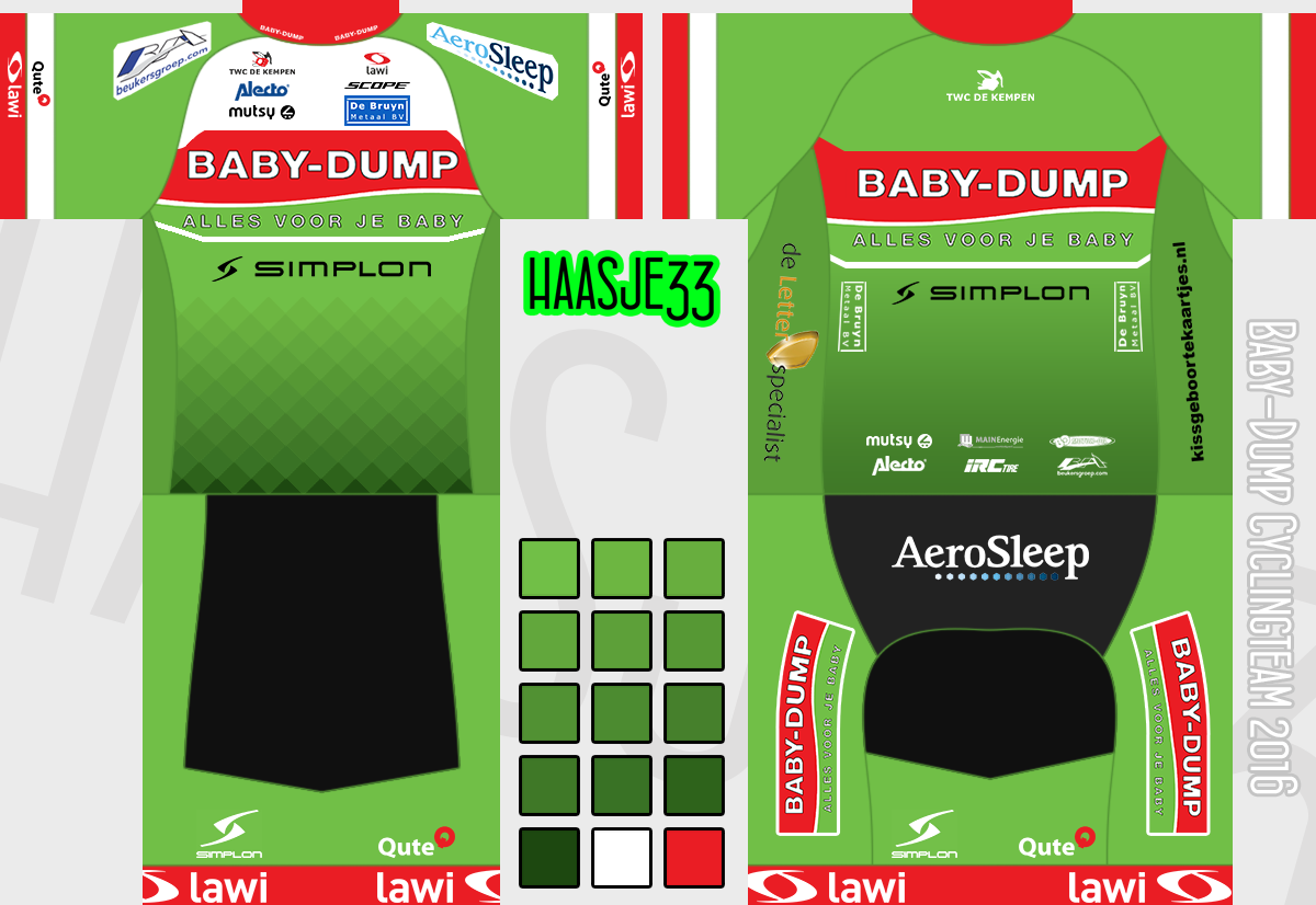Main Shirt for Baby-Dump Cyclingteam