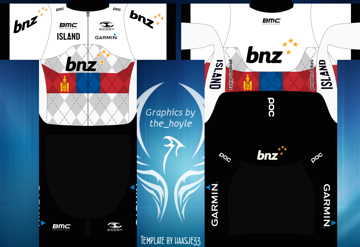 Main Shirt for BNZ Cycling Team