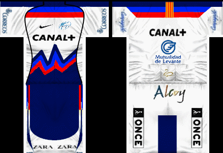 Main Shirt for Canal + Pro Cycling Team