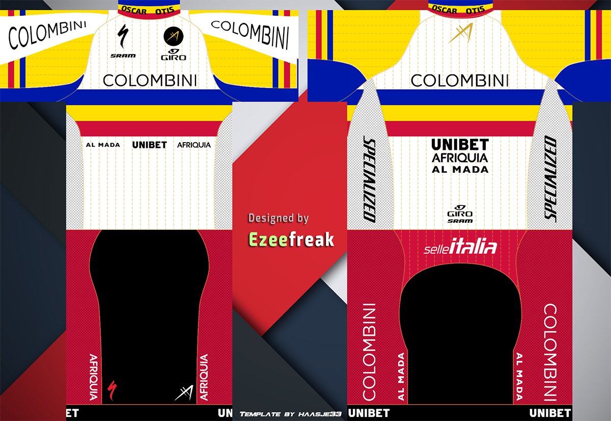 Main Shirt for Colombini Cycling