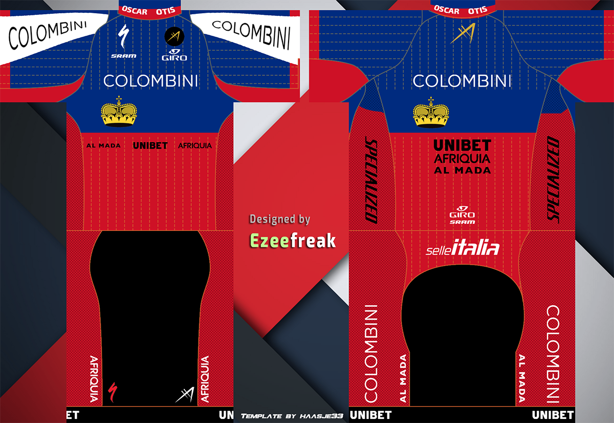 Main Shirt for Colombini Cycling