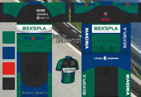Main Shirt for Ekspla-Maxima Cycling Team