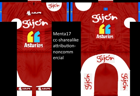 Main Shirt for Gijón-Asturias Cycling Team