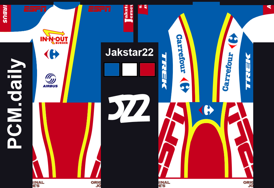 Main Shirt for In-n-Out Cycling Team Powered By Carrefour