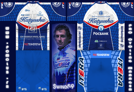 Main Shirt for Katyusha Continental Team