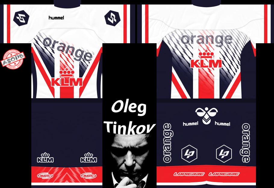 Main Shirt for Orange - KLM Cycling