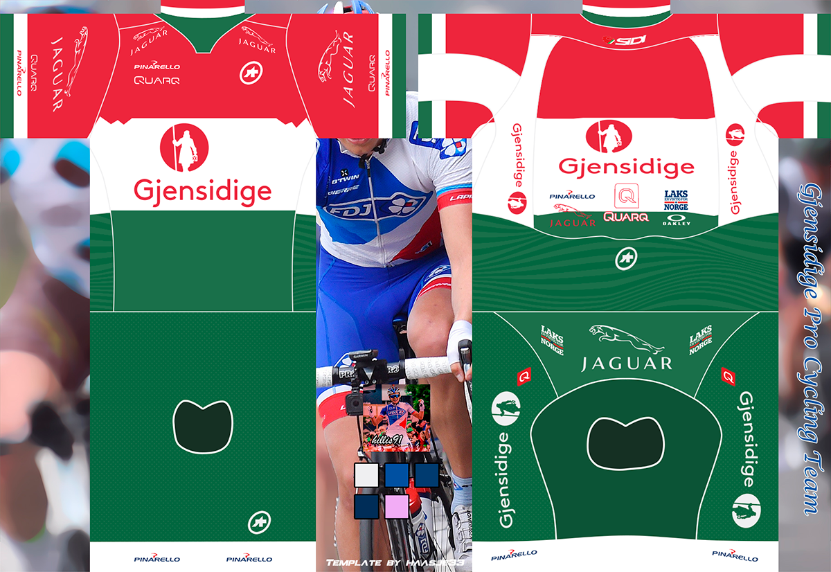 Main Shirt for Gjensidige Pro Cycling Team