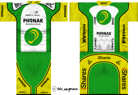 Main Shirt for Phonak Cycling Team