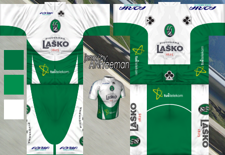 Main Shirt for Pivovarna Laško Cycling Team