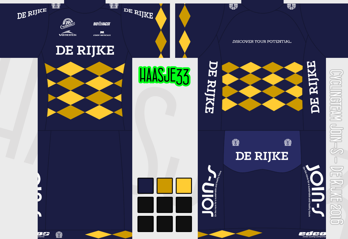 Main Shirt for Cyclingteam Joins - De Rijke
