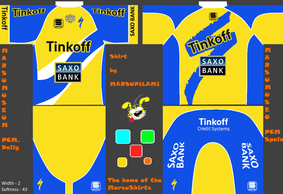 Main Shirt for Tinkoff - Saxo