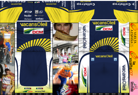 Main Shirt for Vacansoleil Pro Cycling Team