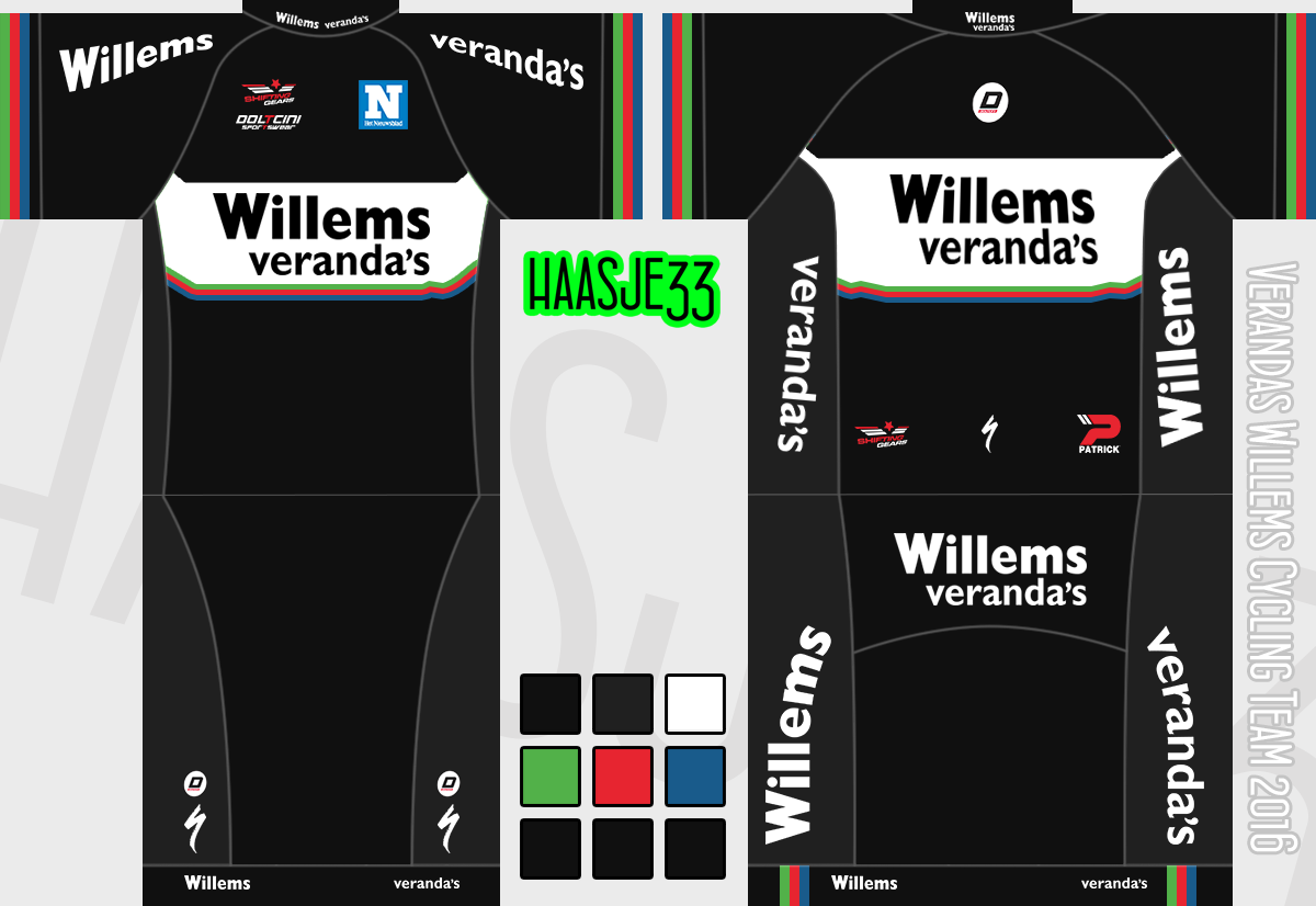 Main Shirt for Verandas Willems Cycling Team