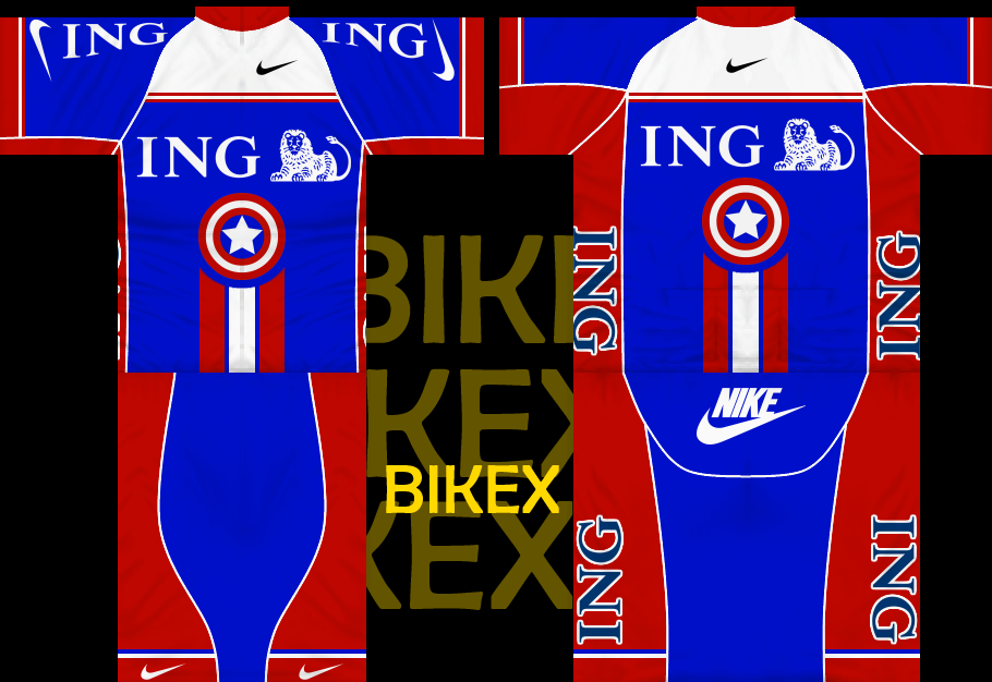 Main Shirt for ING - Pro Cycling Team 