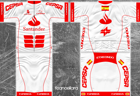 Main Shirt for Banco Santander Cycling