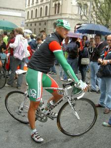 László Bodrogi 2007 Giro (At the Start of stage 14 Cantu-Bergamo)