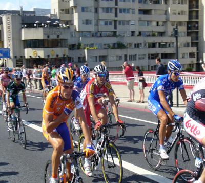 The peleton working ferosiously