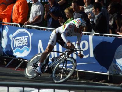 Fabian Cancellara in the '07 TdF Prologue