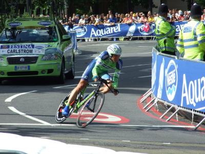 Kjell Carlstrom in the '07 TdF Prologue