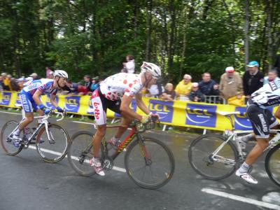 TDF 2011 Stage 4: Contador, Gilbert and Devenyns