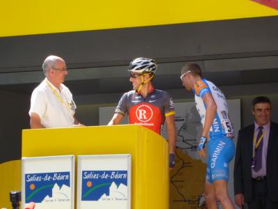 TDF Stage 18: Armstrong and Hesjedal