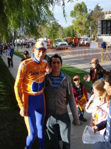 Robert Gesink and me.. Tour of California 08